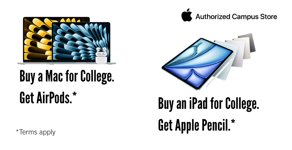 Summer apple back-to-school promotion